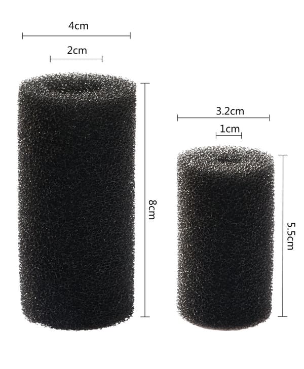 5-pack, akvariefilter vatteninloppsskydd bomullsöverdrag Crysta(S)