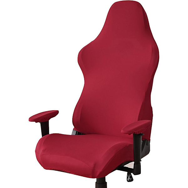 1 Set Gamingstolöverdrag Stretch Datorspelstolöverdrag Armstödsöverdrag Röd 88X63X52CM