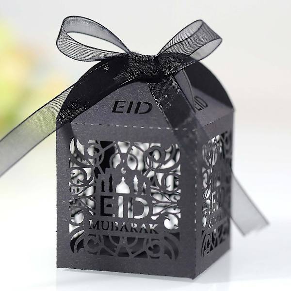 100 st Godisask Halvmåne Ramadan Presentaskor Glad Helg Tillbehör Vit