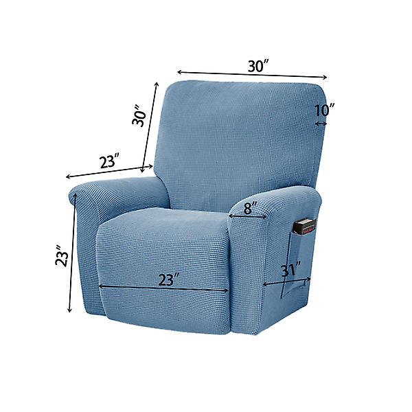 1 stk Antislipp Trekk til Lenestol Elastisk Stolsekk Trekk Massasje Sofa Trekk Blå 134.5X76X58.5CM Blue 134.5X76X58.5CM