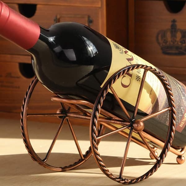 Metal Wine Rack, Tabletop Wine Bottle Display, Metal Bottle Holder Storage Shelf