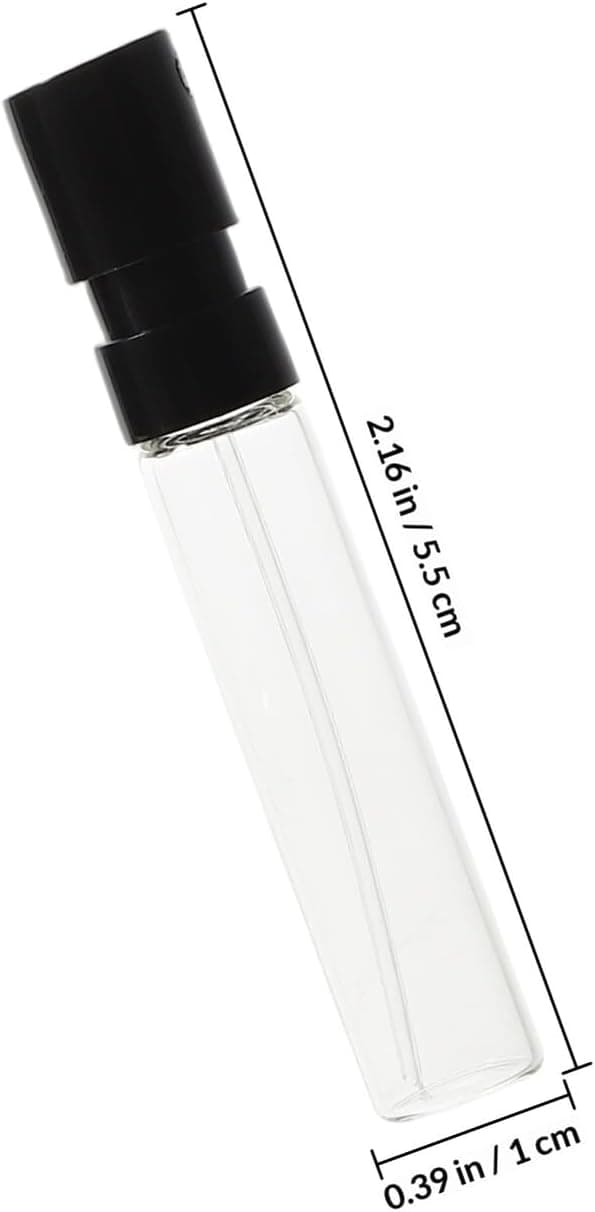 10 st mini parfymspruta i glas 2 ml påfyllningsbara franska snäppflaskor