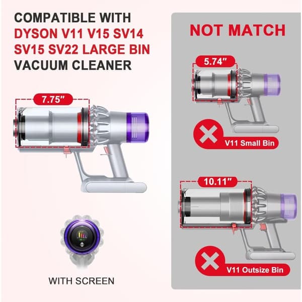 Dyson V10 støvsuger med original støvbeholder