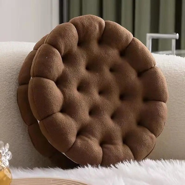 Chokolade Sandwich-35 cm Simulation Sandwich Biscuit Pude Sofa Pude Lændepude sengepude