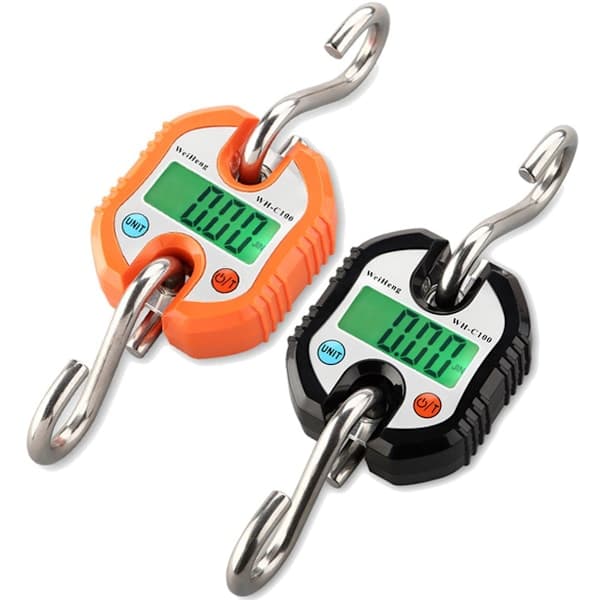 Luggage Scale, Suitcase Scale, Hanging Scale, Scale Hook, Digital Kitchen Scale, Crane Scale, 150KG Digital Suitcase Scale with Hook, Black