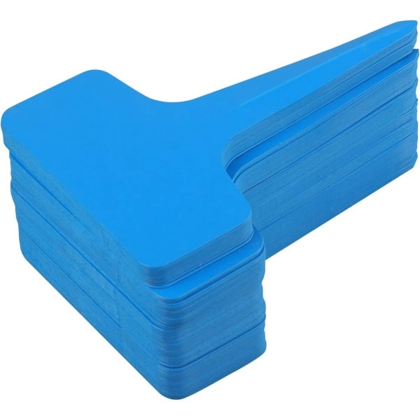 100 st 6 x 10 cm Plastväxt T-formade Etiketter Plantskola Trädgårdsetiketter