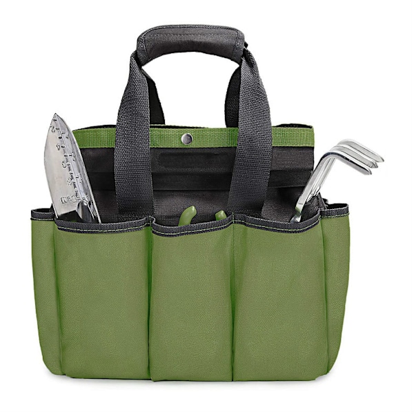 Havearbejdsværktøjstaske Heavy Duty, Have Organiseringsopbevaringstaske Haveværktøjsholdertaske (Værktøjer IKKE inkluderet), Haveopbevaring