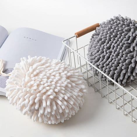 Chenille towel, soft and fluffy microfiber towel, small hanging absorbent quick-drying towel for kitchen, bathroom and toilet