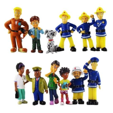 Brannmann Sam figurer, 12-pakning