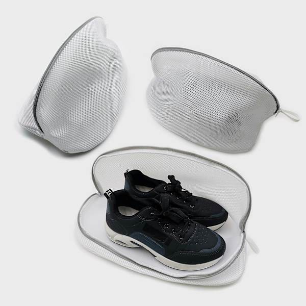 Sko Delicates Bag for Vaskemaskin, undertøysposer for vask av delikate, Sett med 3 Gjenbrukbare Mesh Vaskesekker, for Sneakers, Treningssko