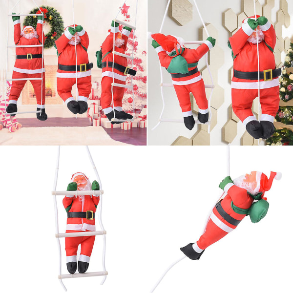 CCreative kiipeilyköysitikapuut laskuvarjo Joulupukin nukke Joulukuusikoristeet Joulun uudenvuoden festivaali Juhlasisustus LahjaC