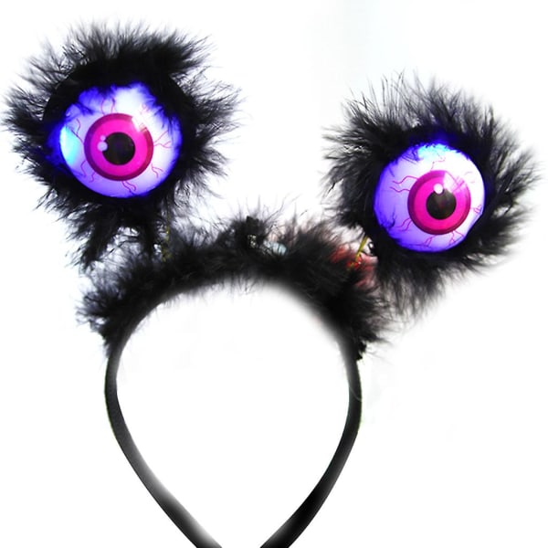 Kostymtillbehör LED-pannband för fotobås Perfekt för Halloween-temafest Svart
