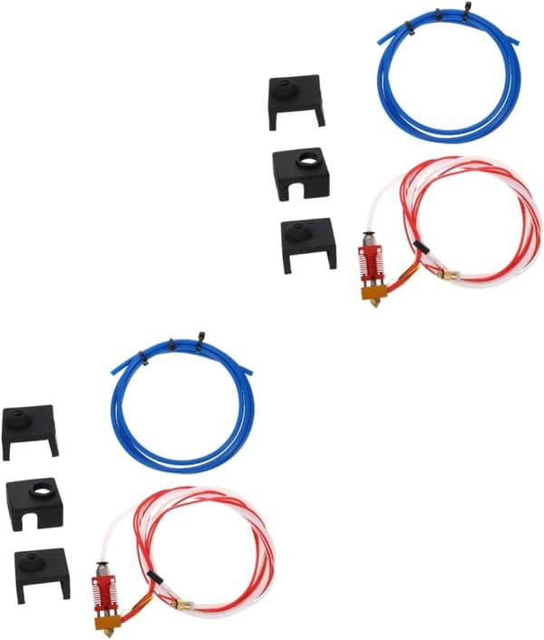 2 sett skriver Hotend Kit PTFE-rør og silikonstrømpe for utskriftstilbehør Ekstruder kompatibel