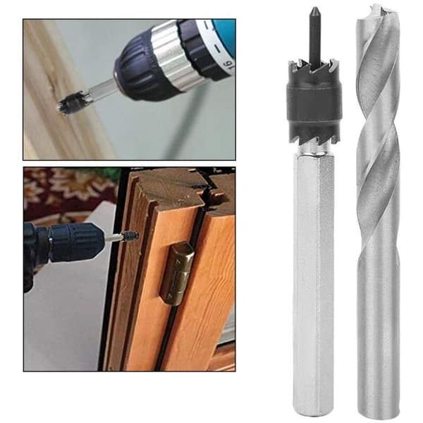 Spot Weld Drill Bit Set, 9 Pcs 3/8 Inch, High-Speed Steel Weld Drill Tool