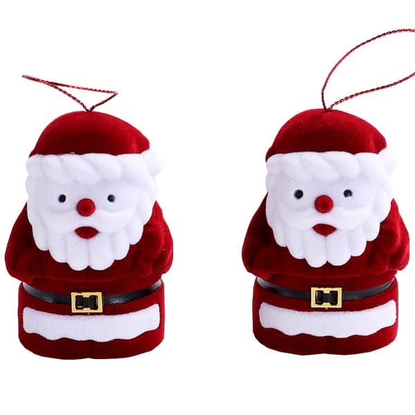 1 st Jultomte ringbox smyckeskrin julklappslåda