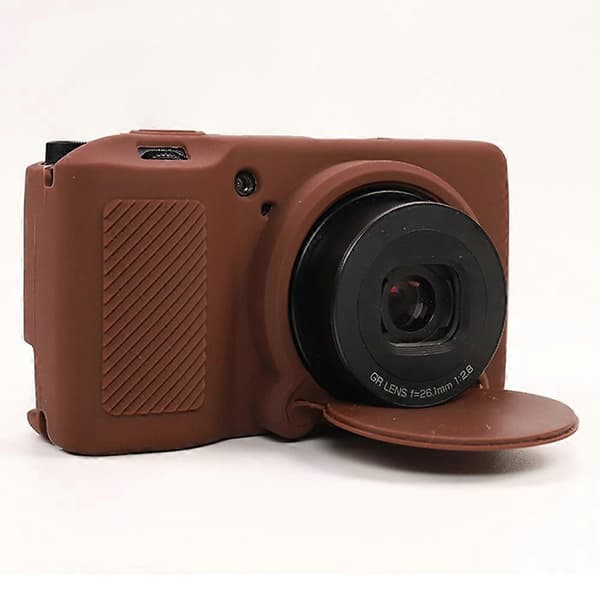 f3V Camera Protection for Ricoh GR IIIx GR III, Scratch-Resistant Silicone L1b Protective Case - Coffee