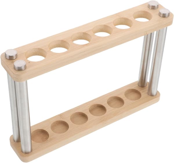 Beige Bambus Røkelsesholder Askeoppsamler Multifunksjonell Design Robust Enkel Elegant Utstillingsstativ