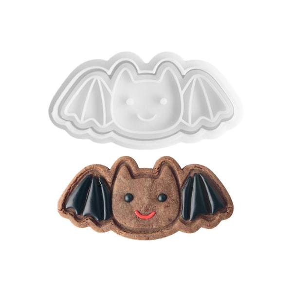 Halloween kageudstikkere Plast kageudstikkere til bagning Festdekoration Bat C