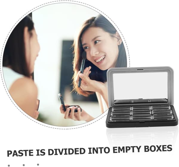 Magnetic Makeup Bag Eyeshadow Storage Box Empty Makeup Palette Refillable Eyeshadow Pan for Blush Highlighter