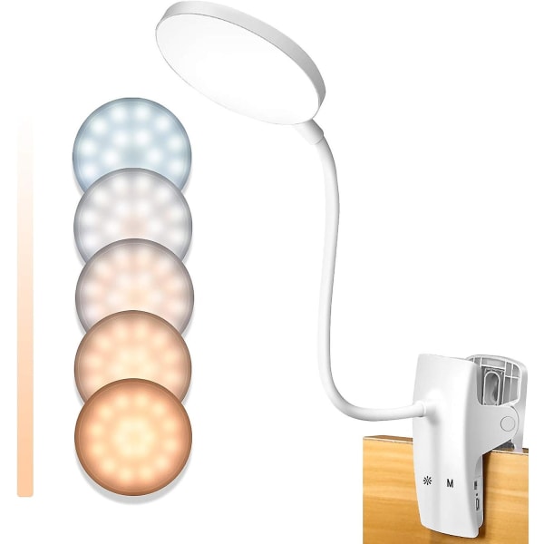 Genopladelig læselampe 3 slags lysstyrke Touch Control Dæmpbar læselampe $ Study Special øjenbeskyttelseslampe Skrivebords sovesal Lampe Genopladeab