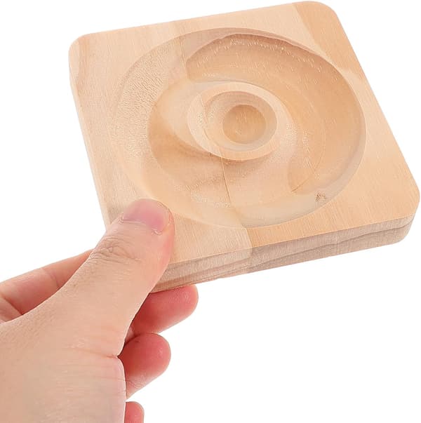 Helmialusta Korujen Valmistusalusta Puu Bambu Design Excellence Monipuoliset Sovellukset Beige