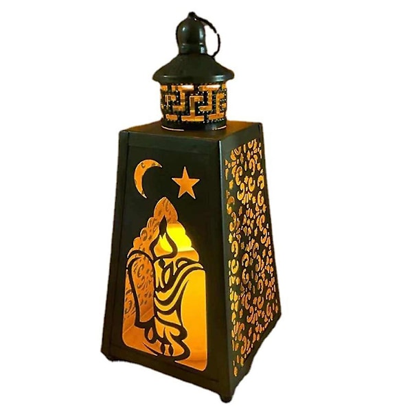 Hål LED-lampa Borddekoration Måne Stjärna Landskapsljus Ornament Stil 2