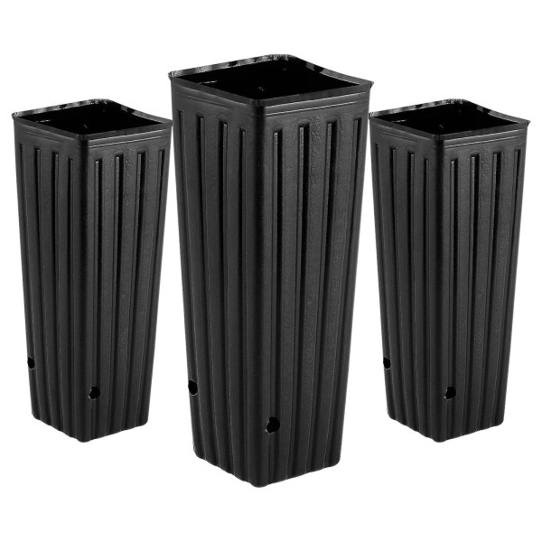 50 Pcs Black Flower Pot Tall Seedling Flower Plant Container Starting Pots Plastic Plant Nursery Bag