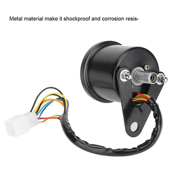 12V LED-baggrundsbelyst motorcykel Cafe Racer Dual Meter Speedometer Måler Kit