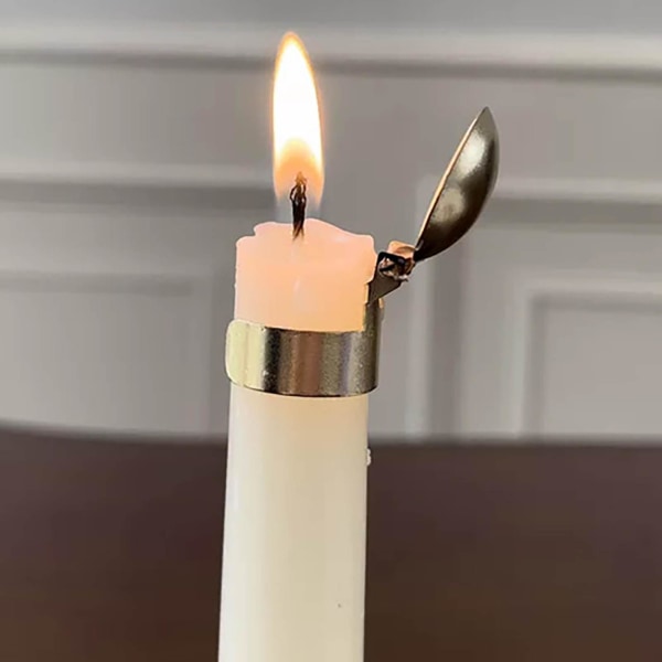 Automatisk brandsläckare Ljus Säker släckning Ljus Flame Wick Automatisk släckning Cand Silver