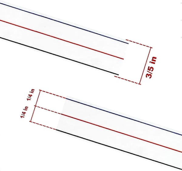 1/4 tums diagonal sömnadsguide-tejp - 10 yards per rulle, tejp för raka sömmar [DB]