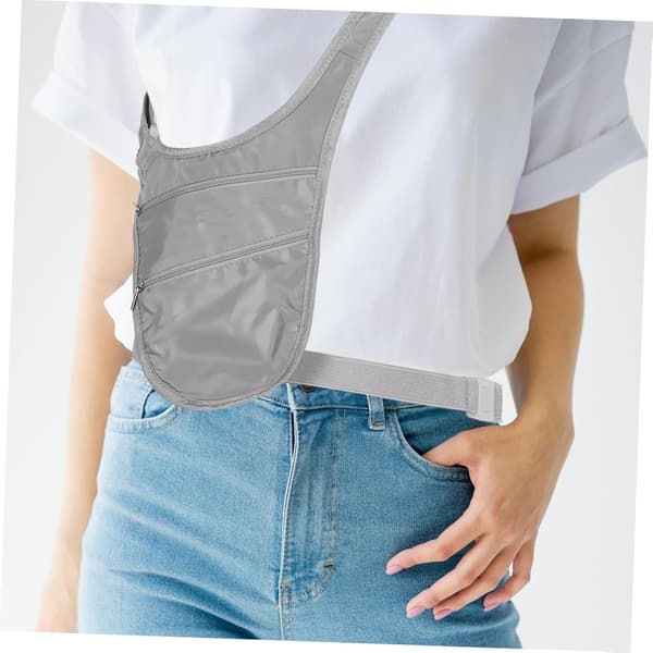 Stöldskydd Rese Crossbody Väska, Lättvikts Polyester Midjeväska