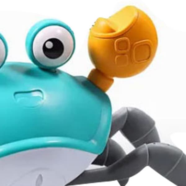 Crawling Toy Automatic Obstacle Avoidance Robot USB Rechargeable With Lights And Music