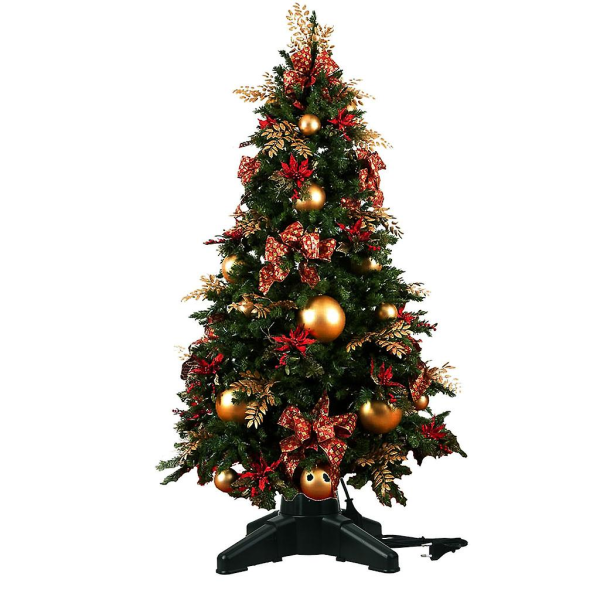 Heavy Duty Artificial Tree Electric Swivel Base Christmas Tree Stand Universal