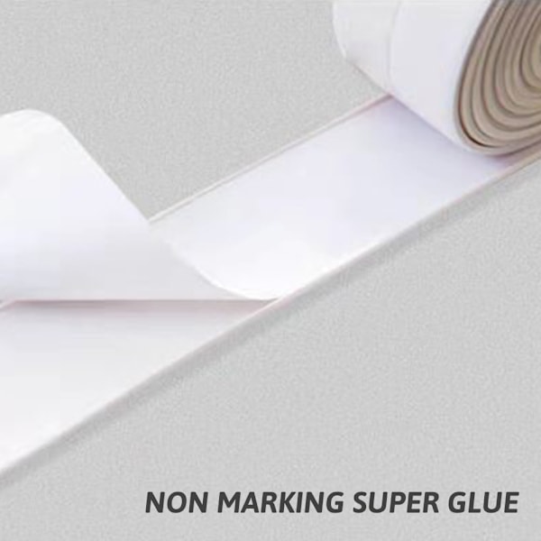 PVC Vedenpitävä Seinätarra Teippi Itseliimautuva Kulmatiivistysteippi Kylpyhuoneeseen Pure Color