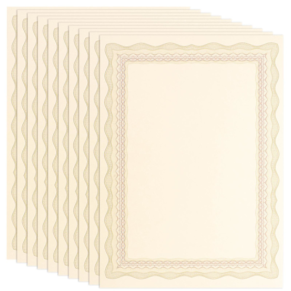 10 st Blanka Certifikatpapper Skrivbara Utskriftbara Certifikat Inre Papper För Kontorsbruk 30X21cm