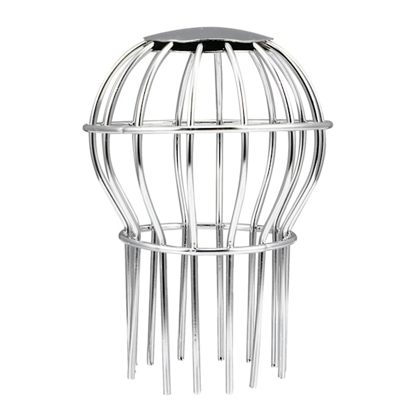 1 stk Rustfritt Stål Takrenne Sink Avløpsnett Deksel Anti-blokkering Deksel Sølv 16.5X13.8CM