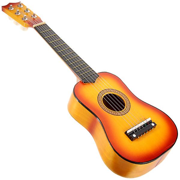 21 tums akustisk gitarr liten storlek bärbar trägitarr för barn Barn (solfärg) Giallo Giallo