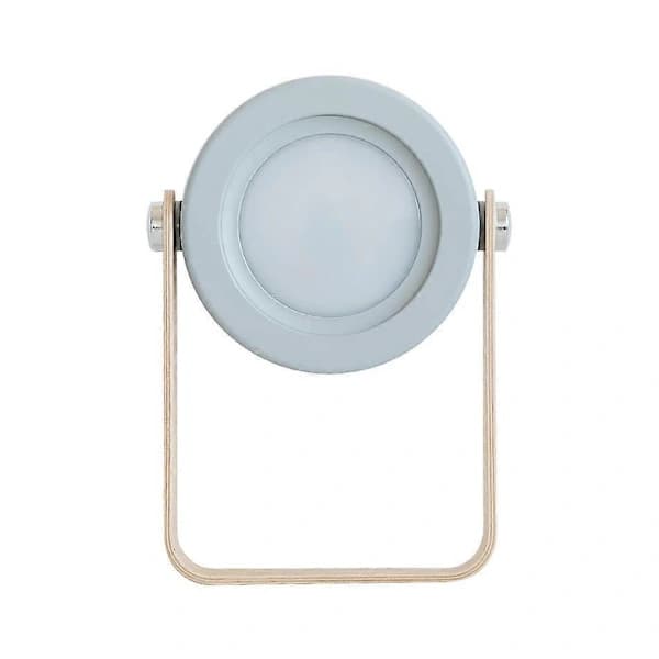 Sammenfoldelig LED Touch-lampe Sammenfoldelig Teleskopisk Natlampe Lanterne Bordlampe Grå