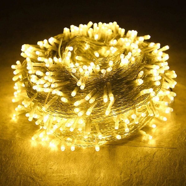100m 1000 Led Jul Led String Lights Utendørs Fairy Garland Ferie bryllupsfest Fairy Garland Light-warm_white