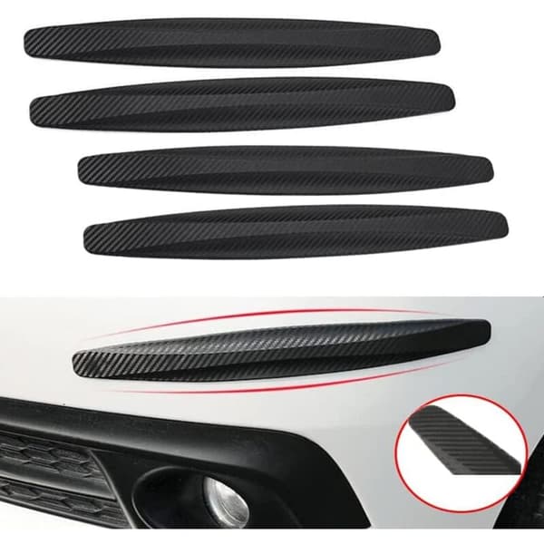 4-Piece Universal Car Corner Protector - Anti-Scratch Self-Adhesive Strips - Universal Bumper Guard Strip