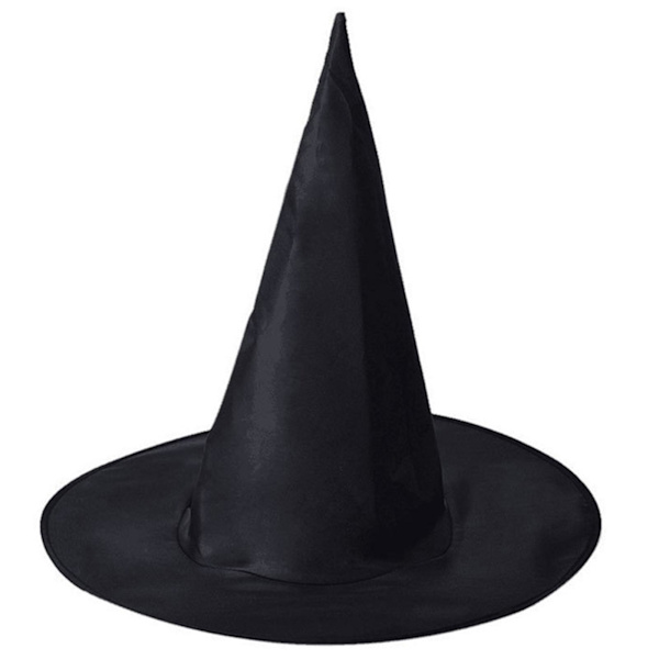 Solid färgad barnhatt för Halloween, häxhatt, spetsig hatt, sminkkostymrekvisita, liten barnstorlek