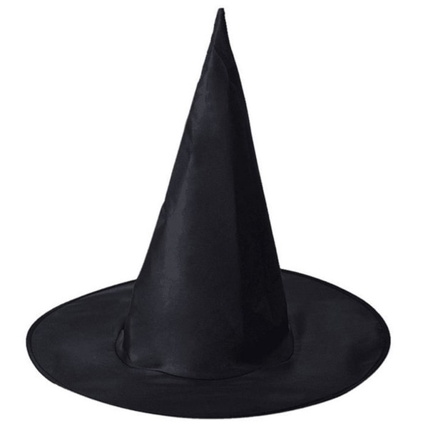 Solid farvet børne Halloween hat heksehat spids hat makeup kostume rekvisitter Lille barn