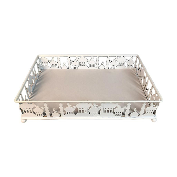 Dessertbakke Kage Stativ Jern Slot Bakke SWhite