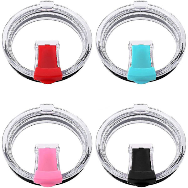 4 st Tumbler Ersättningslock Stänksäkra Passar för 20oz
