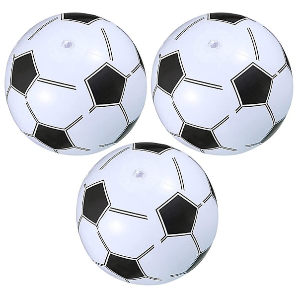 3 stk. Oppustelige Fodboldlegetøj Sjove Oppustelige Fodbolde Børne Strandbolde Svømning Oppustelige Bolde4