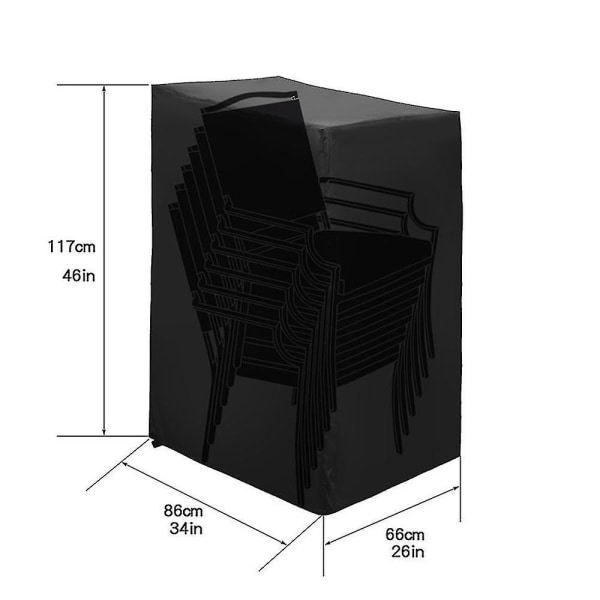 Stablet Stol Støvbetræk, Terrasse Stol Betræk, Udendørs Møbler Stol Beskyttelse Betræk