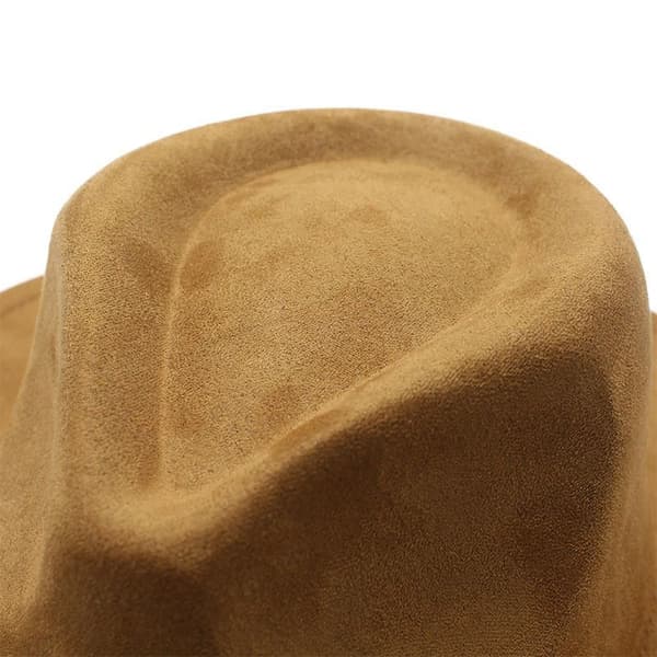 Tweed Hat Mocka Western Cowboy Bowler Hat - Beige
