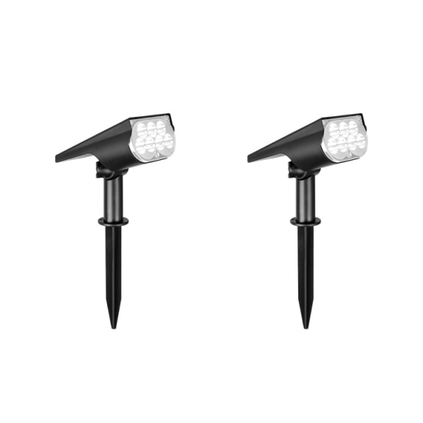 Flerfarget Utendørs Solcellelys, 7 LED Solcellelamper Vanntette IP67, Justerbart Solcellelys med 2 Lysmoduser, Farget