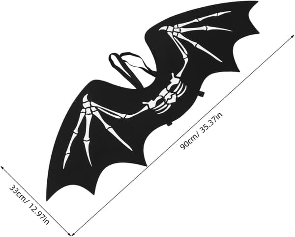 Adjustable Bat Wings for Women and Lightweight Cosplay Costume Accessory