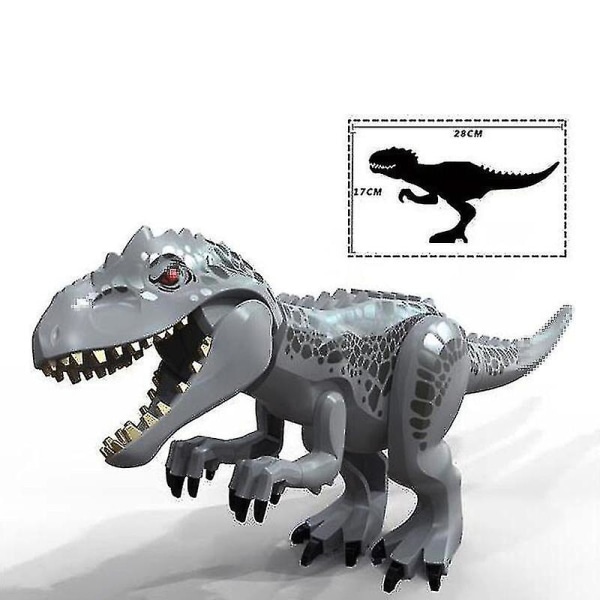 Jurassic Dinosaur World Spinosaurus Ankylosaurus Dinosaur Byggeklosser Modell DIY Byggeklosser Utdannende Lekegaver L28